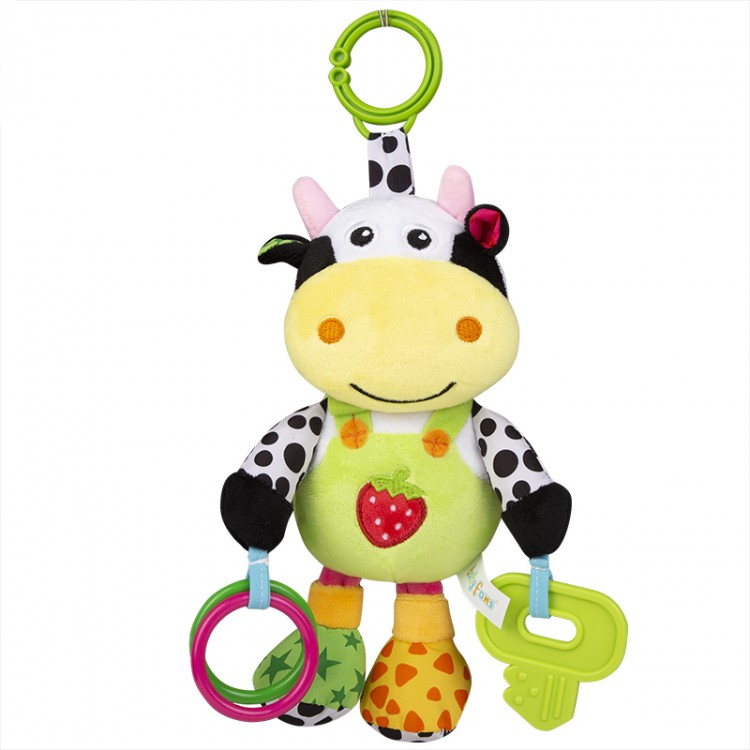 plush cow keychain toy