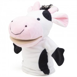 stuffed plush pink cow toy