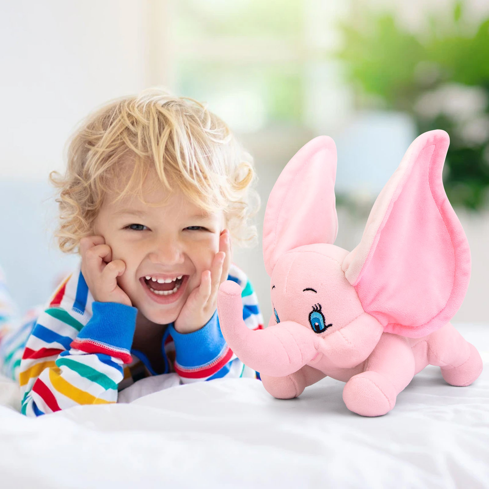 Toyard small pink elephant plush toy custom plush manufacturer