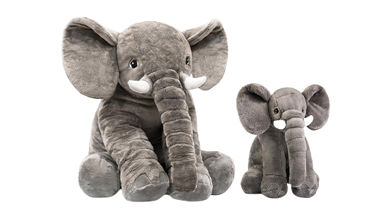 elephant stuffed animals make big and middle size