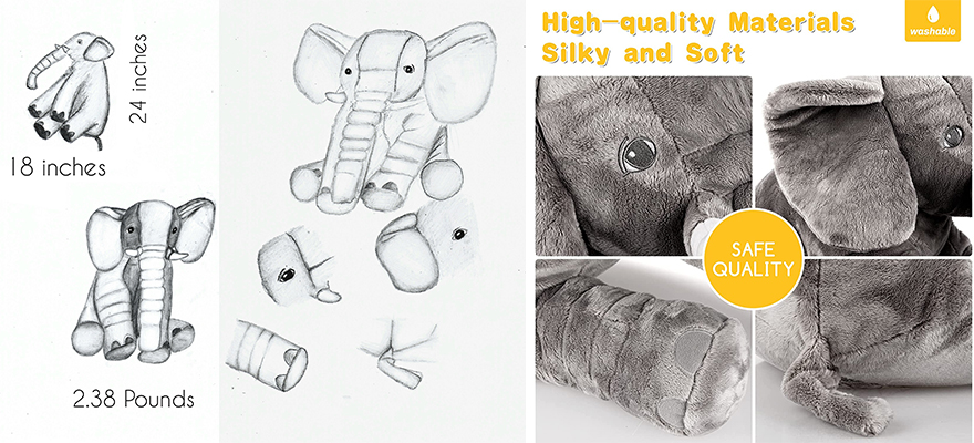 How to design and make a stuffed animal elephant