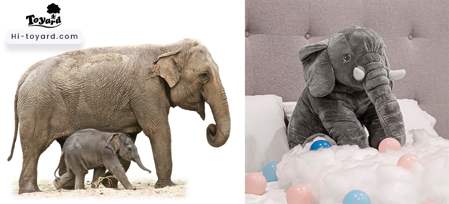 Toyard wholesale big stuffed elephant plush toy