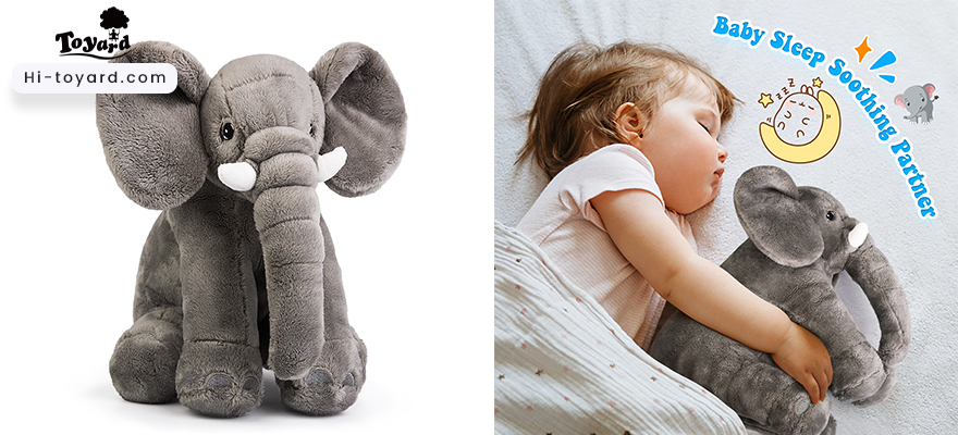 buy a middle elephant plushies to your toddlers