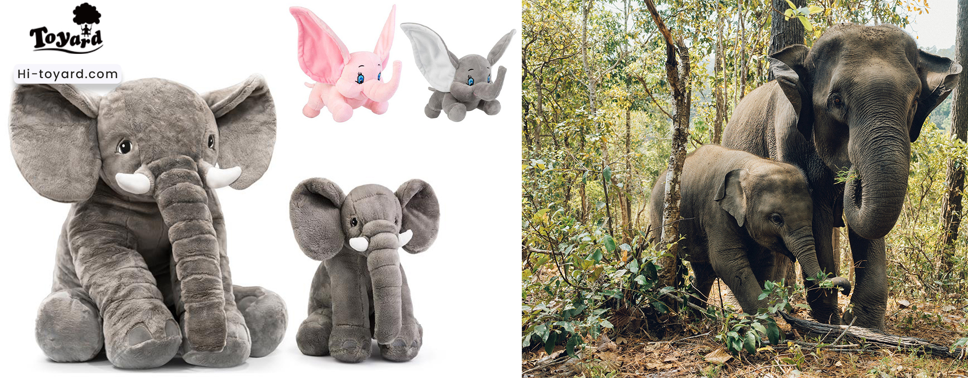 custom plushies big elephant soft toy to raise awareness of elephant conservation