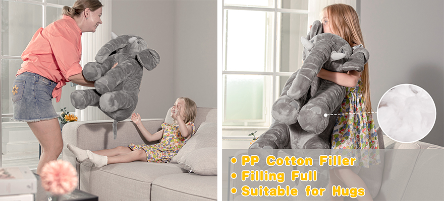 large stuffed elephant as gifts to your childs