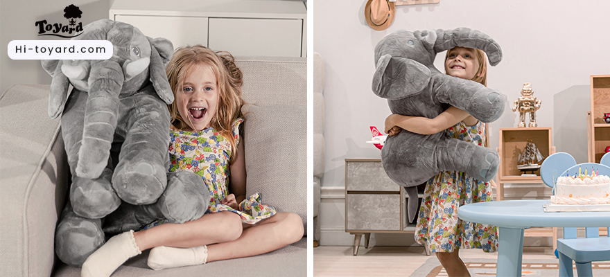 plush toy elephant Help childs Reduce Loneliness