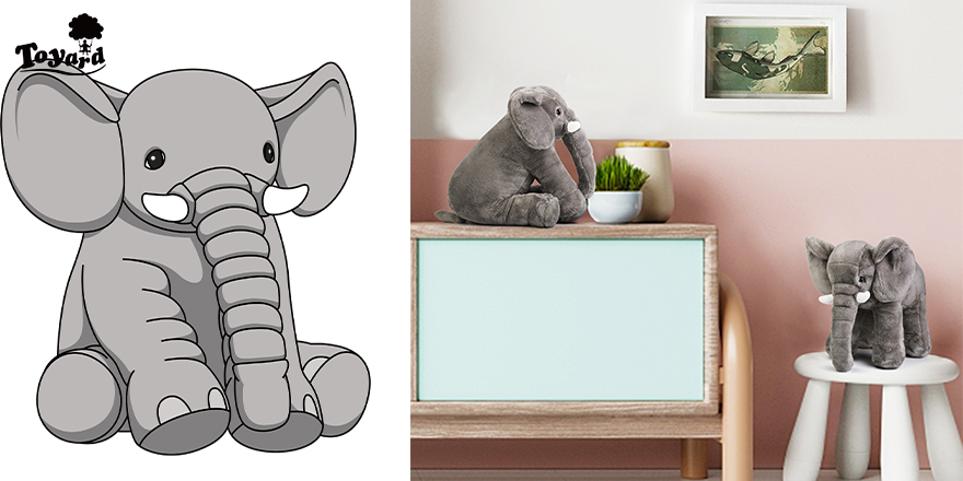 Use elephant stuffed animal in meeting