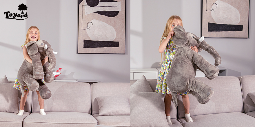 Why kids enjoy communicate with elephant plush toy