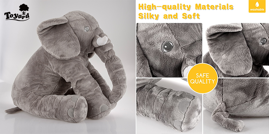 fluffy toys elephant plushies use high quality material
