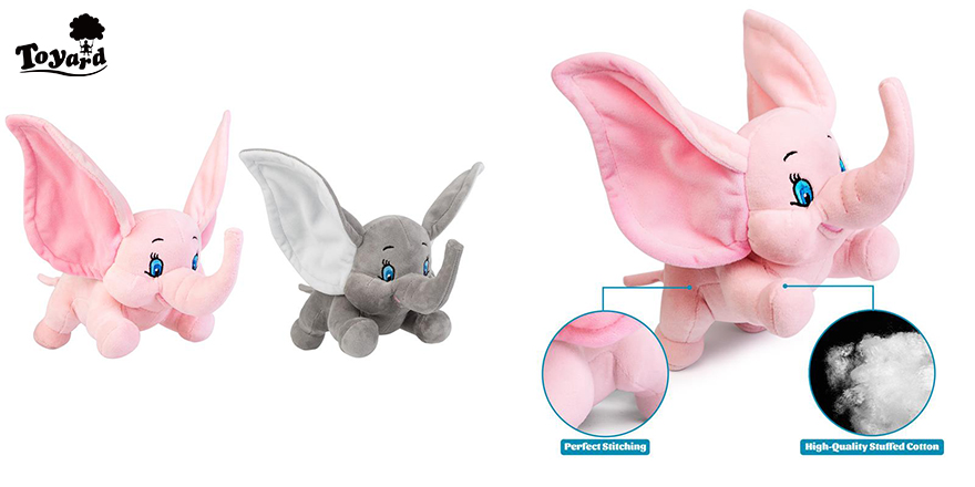 material of soft elephant plush toy