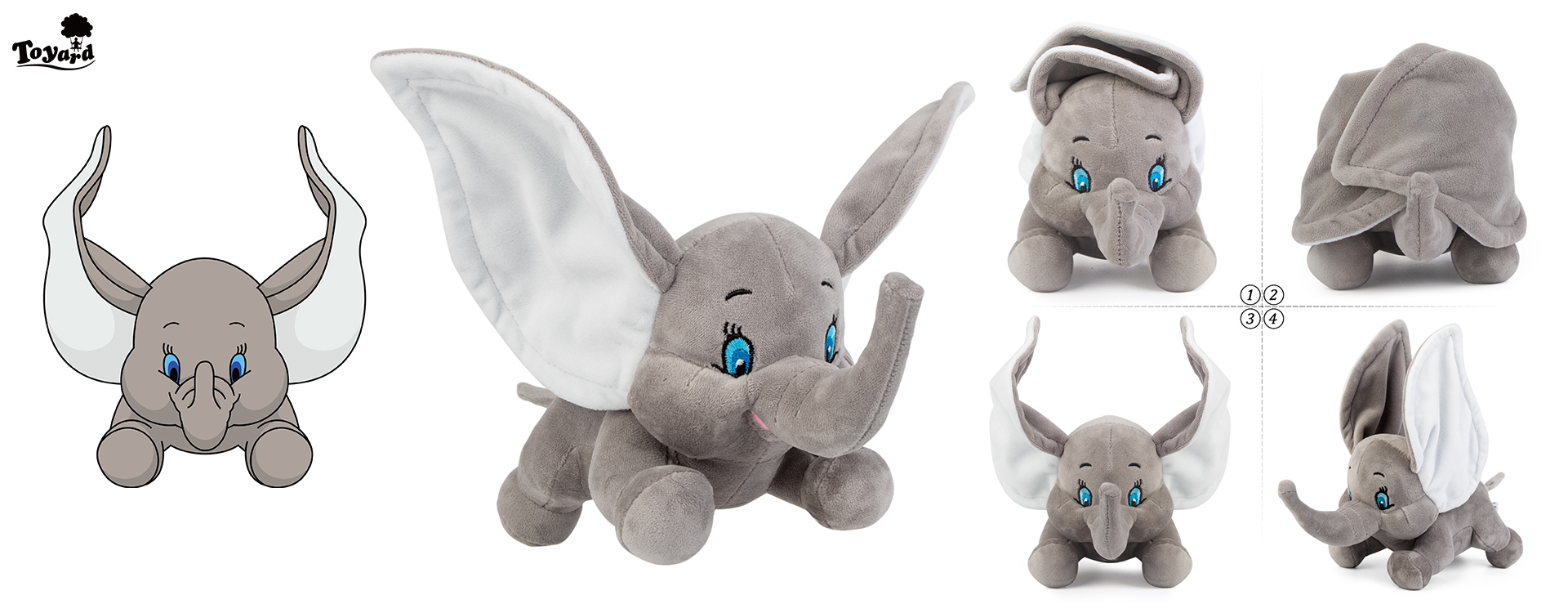 see different style about custom elephant plush toy