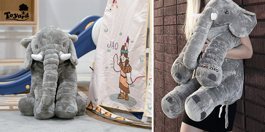 stuffed elephant give kids compain